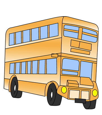 Double Decker Bus Coloring Pages